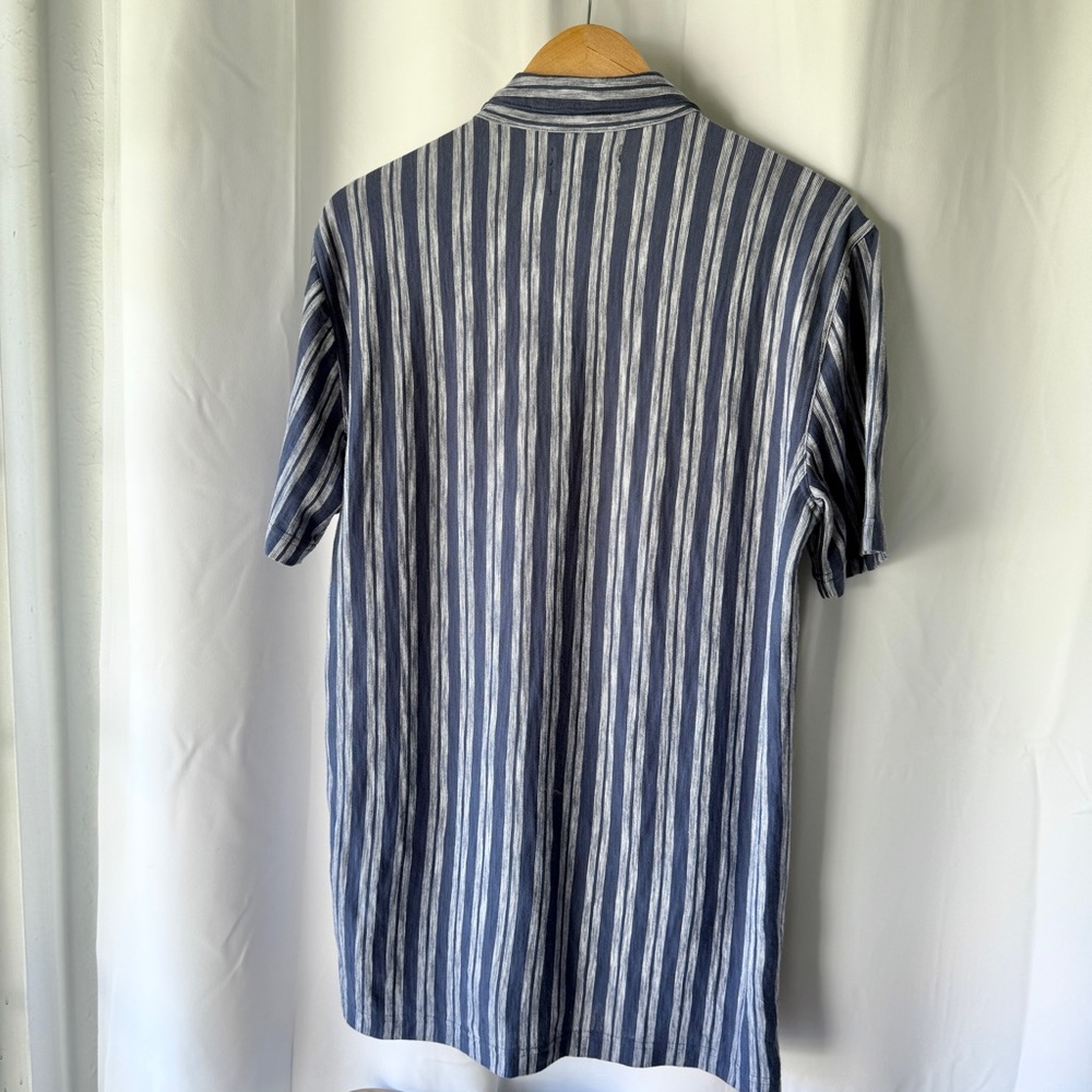 Banana Republic Men’s Short Sleeve 100% Cotton Button Up Shirt Navy M - Picture 6 of 6